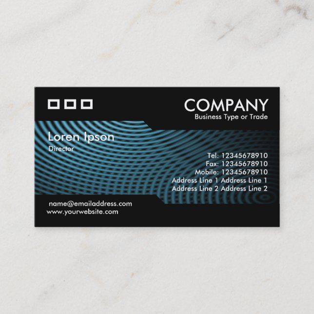 Carte De Visite Alternatif - Blue Electric Pool 01 (Devant)