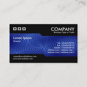 Carte De Visite Alternatif - Pluie électrique bleu
