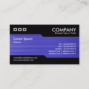 Carte De Visite Alternatif - Texture bleue brossée