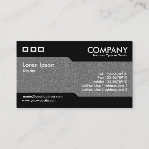 Carte De Visite Alternatif - Texture incorporée de gris moyen