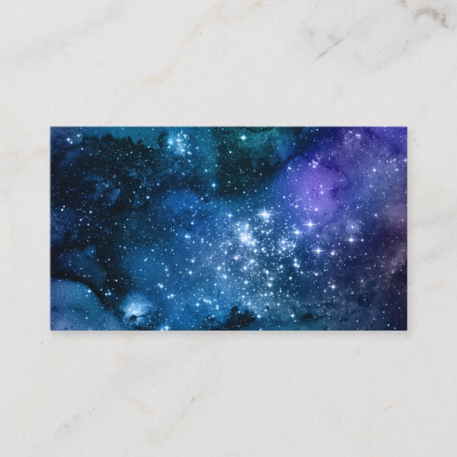 Carte De Visite Amateurs de galaxie Starry Space Blue Sky White Sp (Devant)