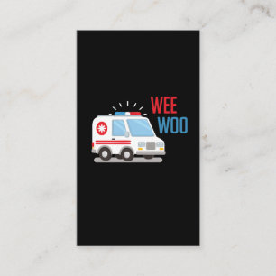 Carte De Visite Ambulance Paramedic Car weo Hospital EMT