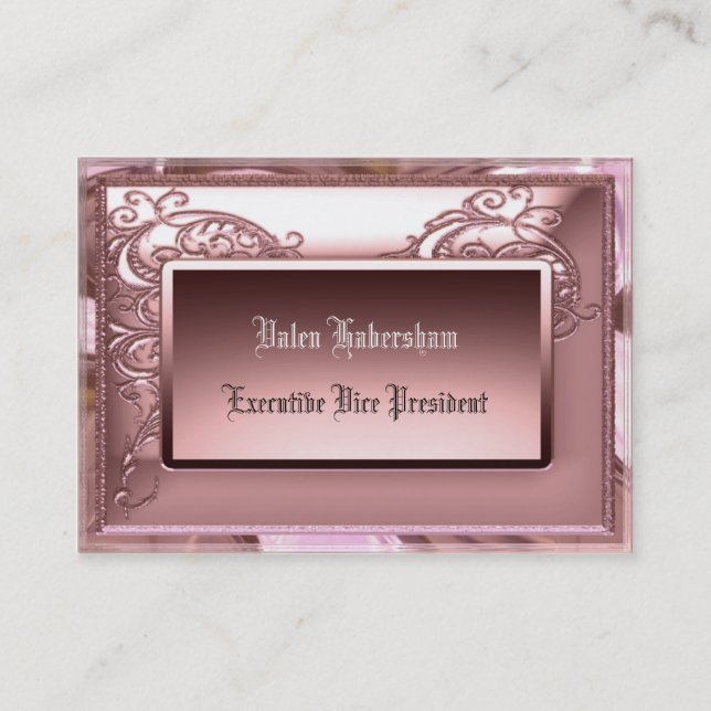 Carte De Visite Amelia Blush personnalisable (Devant)