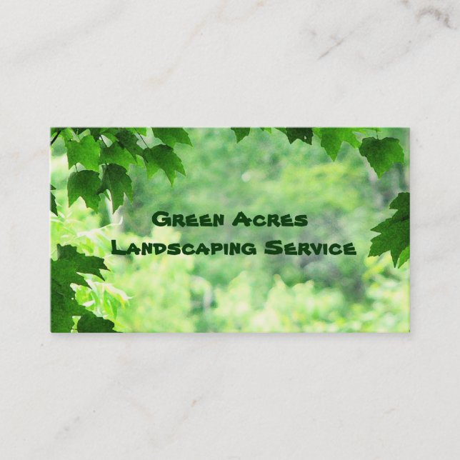 Carte De Visite Aménagement du service (Devant)