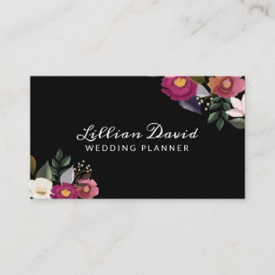 Carte De Visite Aménagement floral Moody & Elegant Watercolor