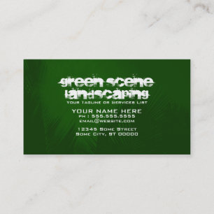 Carte De Visite aménagement vert de scène