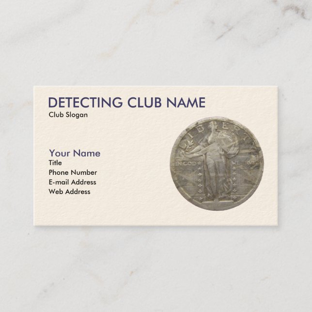 Carte De Visite Américain Detectorist (Devant)