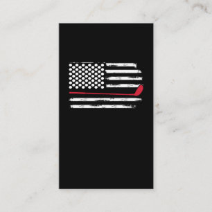 Carte De Visite American Flag Golf Player USA 4 juillet Golfer