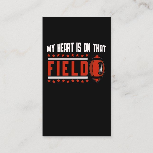 Carte De Visite American Football Boyfriend petite amie (Devant)