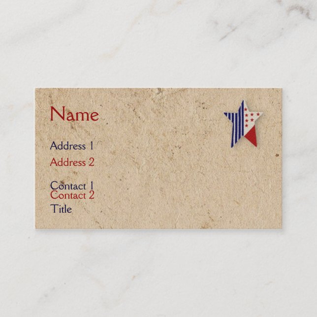 Carte de visite Americana (Devant)