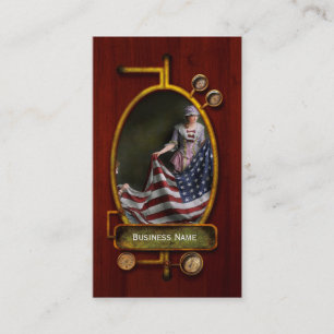 Carte De Visite Americana - Drapeau - Naissance du drapeau américa