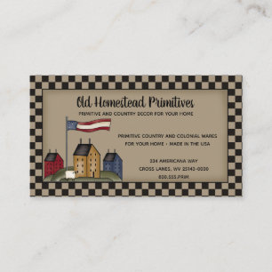 Carte De Visite Americana Saltbox Pays primitif Russe