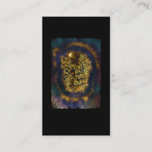 Carte De Visite Amérindienne Galaxy Howling Wolf