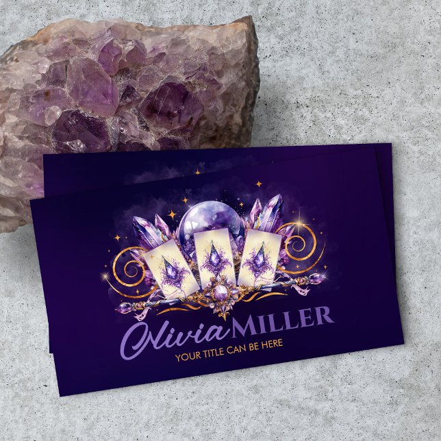 Carte De Visite Amethyst Magic - Oracle Cards, Ball et Crystals (Créateur téléchargé)