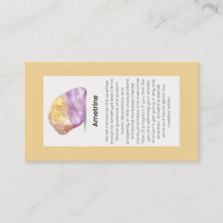 Carte De Visite Ametrine Cristal Signification Bijoux Display