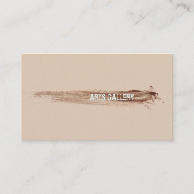 Carte De Visite Amiable Brown Brosses Taches Tirage main (Devant)