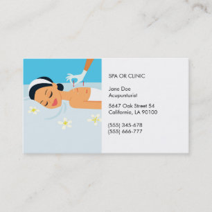 Carte de visite amical d'acupuncteur