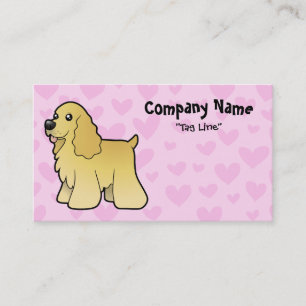 Carte De Visite Amour américain de cocker