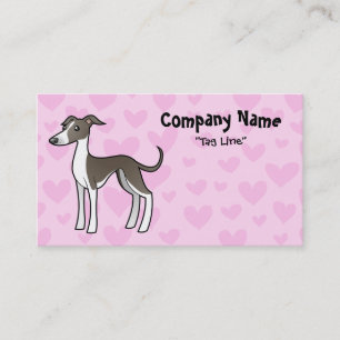 Carte De Visite Amour de lévrier/whippet/lévrier italien