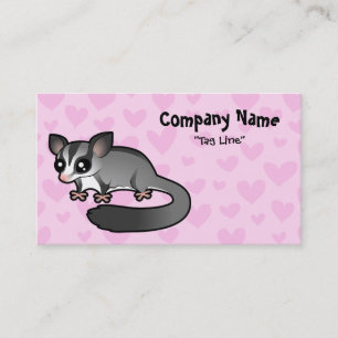 Carte De Visite Amour de Phalanger volant
