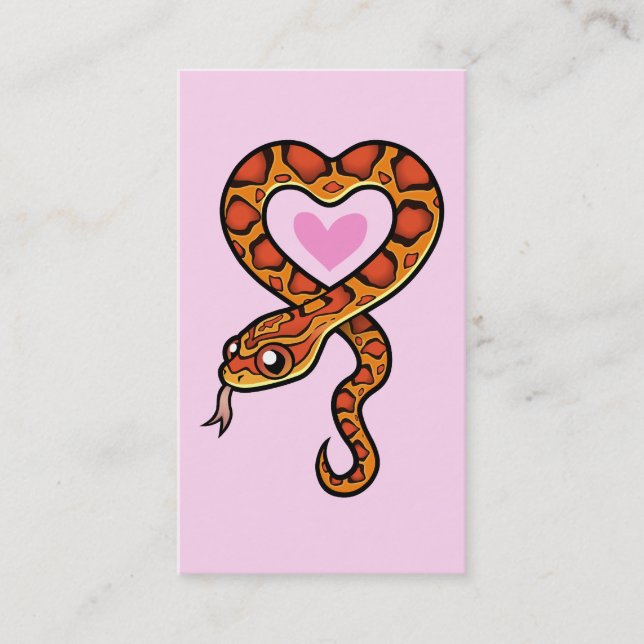 Carte De Visite Amour de serpent (Devant)