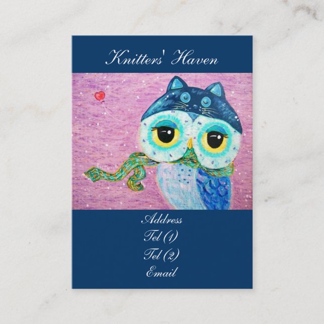 Carte De Visite Amour d'hiver (Devant)