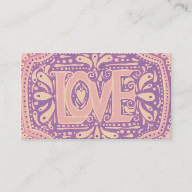 Carte De Visite Amour doux (Devant)