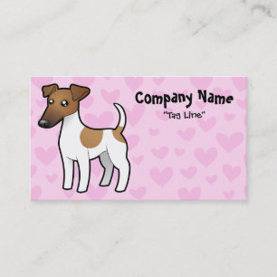 Carte De Visite Amour doux de Fox Terrier