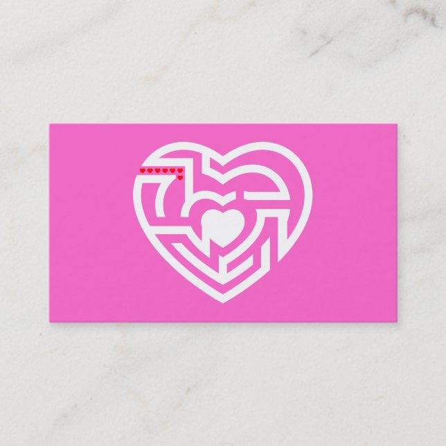 Carte De Visite amour labrynth (Devant)