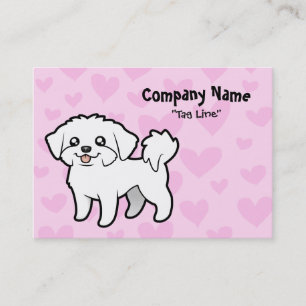 Carte De Visite Amour maltais (chiot coupé)