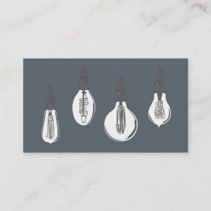 Carte De Visite Ampoules d'Edison