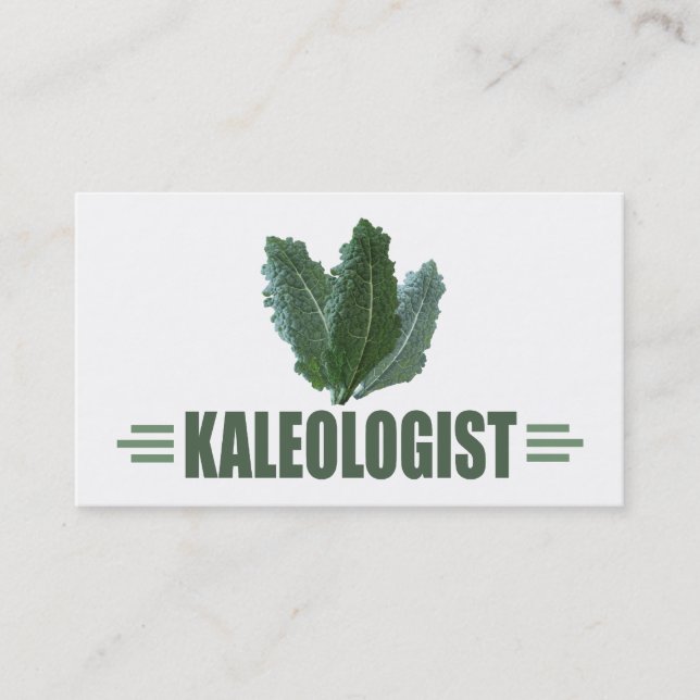 Carte De Visite Amusant Kale Lover (Devant)