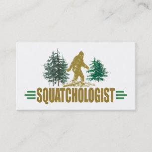 Carte De Visite Amusant Sasquatch, Squatchin, Squatching, Believer