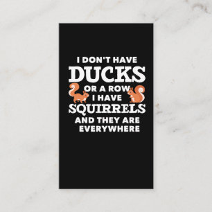 Carte De Visite Amusante plaisanterie d'écureuil Humour de rongeu