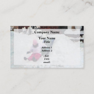 Carte De Visite Amusement d'hiver