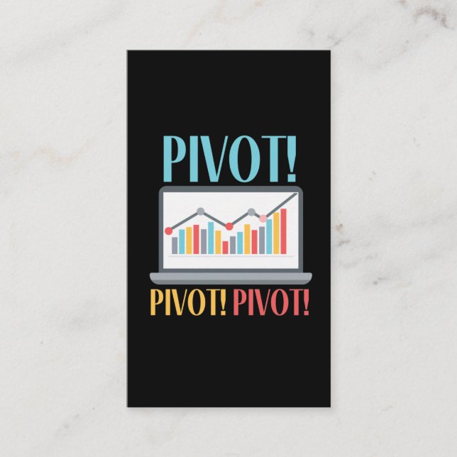 Carte De Visite Analyse croisée dynamique Finance Data Science Com (Devant)