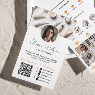 Carte De Visite Analyse Instagram Pour Connecter l'orange du code