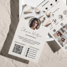 Analyse Instagram Pour Connecter QR Code Beige