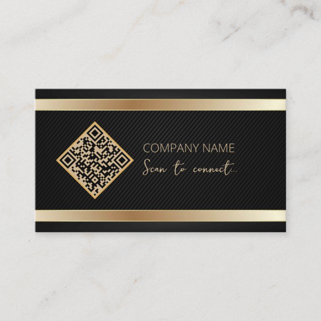 Carte De Visite Analyser Pour Connecter Le Code QR Des Médias Soci (Devant)