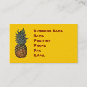 Carte de visite ananas