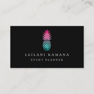 Carte De Visite Ananas élégant d'Ombre