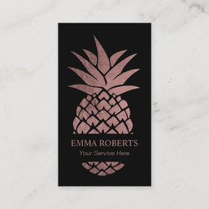 Carte De Visite Ananas rose moderne de approvisionnement d'or