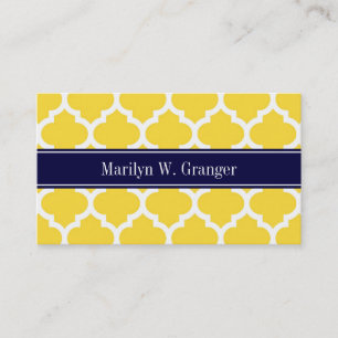Carte De Visite Ananas Whisky Marocain #5 Marine Nom bleu Monogram