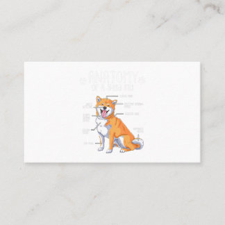 Carte De Visite anatomie drôle shiba inu cadeau amoureux des chien