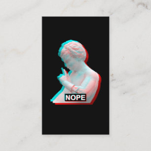 Carte De Visite Ancien Grec Sculpture Glitch Esthétique Vaporwave