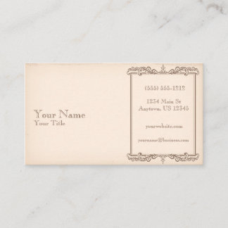 Carte De Visite Ancien papier