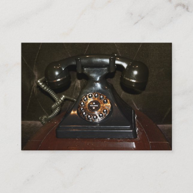 Carte De Visite Ancien téléphone Vintage (Devant)