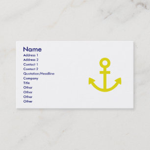 Carte De Visite Ancres Aweigh