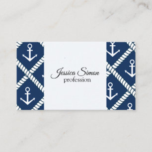 Carte De Visite Ancres Et Cordes