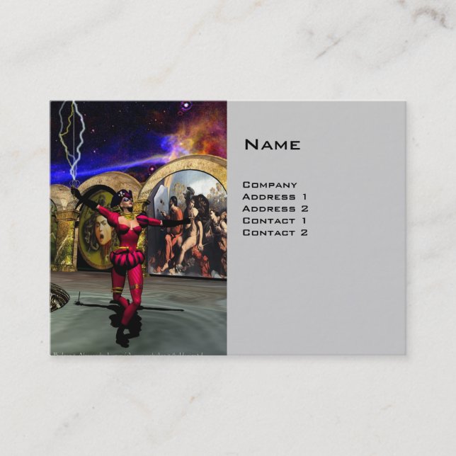 Carte De Visite ANDROID BALLET, Grey Science Fiction (Devant)